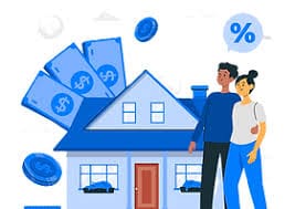 Blue house logo image
